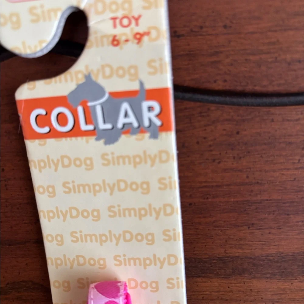 Simply Dog Pink Small Heart Collar and Leash Set